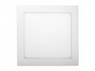 Biely vstavaný LED panel hranatý 220 x 220mm 18W Economy Studená biela