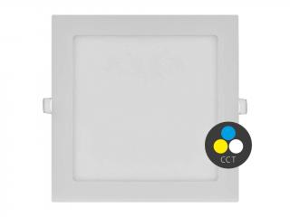 Biely vstavaný LED panel hranatý 225 x 225mm 18W 24V CCT