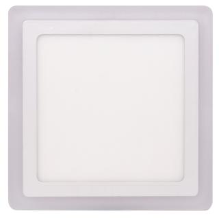 Biely vstavaný LED panel hranatý 245 x 245mm 18W+6W podsvietený