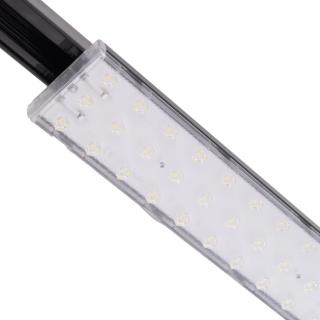 Čierne lištové LED svietidlo 120cm 54W 90° 3F Teplá biela