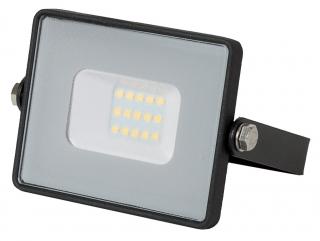 Čierný LED reflektor 10W Premium Denná biela