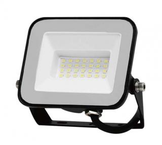 Čierny LED reflektor 20W Premium Studená biela