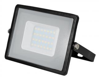 Čierný LED reflektor 30W Premium Studená biela