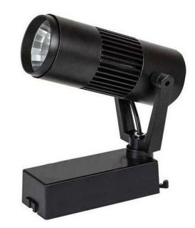 Čierny lištový LED reflektor 10W DENNÁ BIELA - POSLEDNÝ KUS