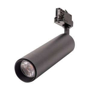 Čierny lištový LED reflektor 15W 3F Premium Studená biela