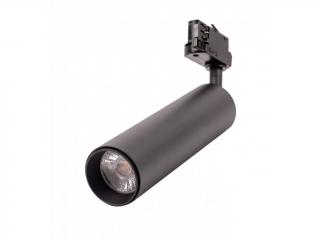 Čierny lištový LED reflektor 7W 3F Premium Denná biela