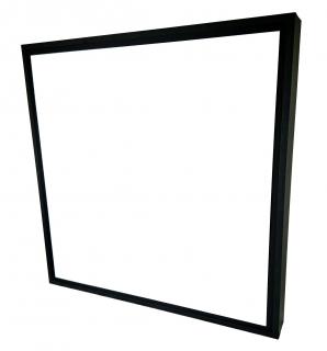 Čierny prisadený LED panel s rámčekom 600 x 600mm 36W Premium Studená biela