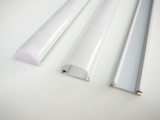 Hliníkový profil pre LED pásiky TUBE Profil + Nacvakávací opálový kryt 1m
