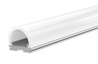 Hliníkový profil pre LED pásiky TUBE Profil + Nacvakávacie priehľadný kryt 1m