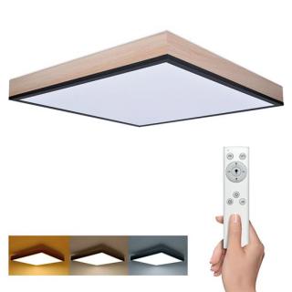 LED stropné svietidlo 450x450mm s dreveným rámčekom 40W