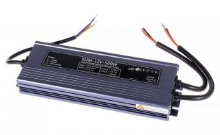 LED zdroj (trafo) 12V 500W IP67 SLIM