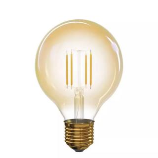 LED žiarovka Vintage 4W E27 guľatá