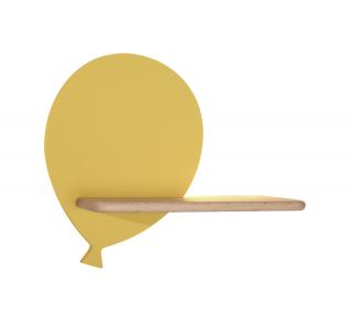 Nástenné svietidlo policové 4W, žltý balónik