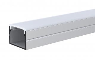 Nástenný profil pre LED pásiky N5 Profil + Nacvakávacie matný kryt 1m