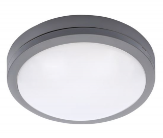 Šedé LED stropní/nástěnné svítidlo 20W I54