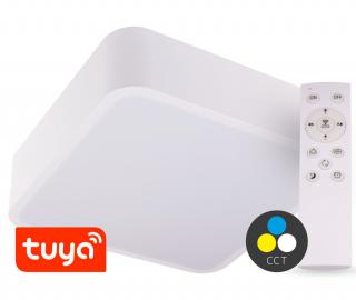 SMART TUYA Biele LED stropné svietidlo hranaté 500x500mm 48W CCT s DO