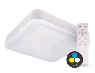 SMART TUYA Biele LED stropné svietidlo hranaté 600x600mm 60W CCT s DO