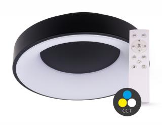 SMART TUYA Čierne LED stropné svietidlo okrúhle 380mm 32W CCT s DO