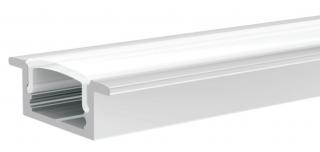 Vstavaný profil pre LED pásiky V1 Profil + Nacvakávacie opálový kryt 1m