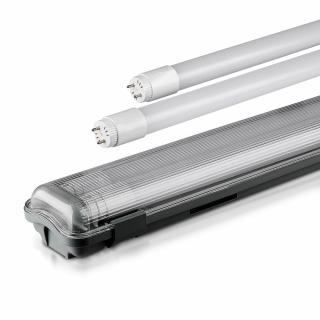 Žiarivkové teleso 120cm IP65 + 2x LED trubice 18W Economy