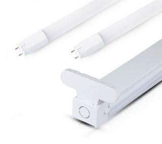 Žiarivkové teleso 150cm IP20 + 2x LED trubice 24W 160lm/W Premium Denná biela