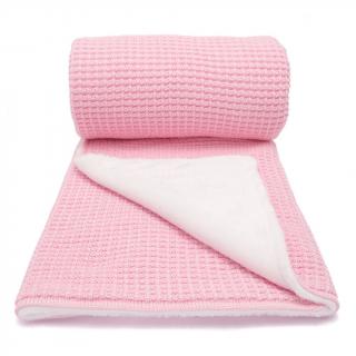 Teplá pletená deka - WINTER Farba: Ružová