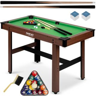 Biliardový stôl 122 x 61 x 76 cm NS-807 tmavohnedý