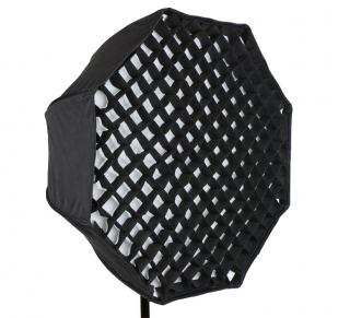 Dáždnikový softbox OCTAGON 80 cm s voštinovou mriežkou (GRID)