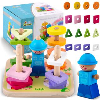 Drevená triediaca hračka - puzzle RK-866 Ricokids
