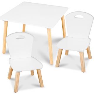 Drevený stolík s dvoma stoličkami pre deti Ricokids RC-848