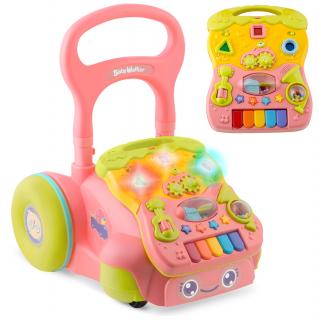 Edukačné chodítko s hudbou 2v1 RK-744 Ricokids ružové