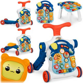 Edukačný stôl a chodítko Ricokids 4v1 modrý 781900