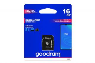 GOODRAM Pamäťová karta Micro SD - 16GB (100mb/s)