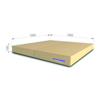 Gymnastický dvojdielny matrac Kometa 100x100x10 Farba: Béžová