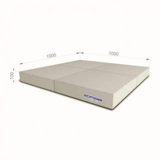 Gymnastický štvordielny matrac Kometa 100x100x10 Farba: Sivá