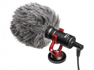 Kondenzátorový mikrofón s výstupnými káblami TRS a TRRS BOYA BY-MM1