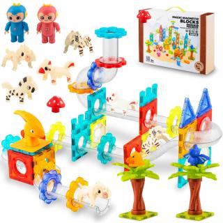 Magnetické bloky so šmykľavkou RK-764 Ricokids -  Dinosaury