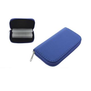 Ochranné puzdro pre pamäťové karty 22x SD / SDHC, modre
