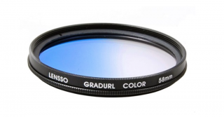 Prechodový filter pre objektív 58mm - modrý