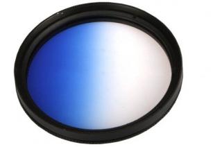 Prechodový filter pre objektív 67 mm - modrý