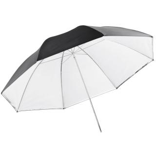 Reflexný dáždnik bielo/čierny 109 cm BRESSER