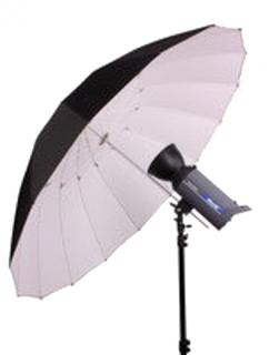 Reflexný dáždnik Jumbo bielo/čierny 180 cm