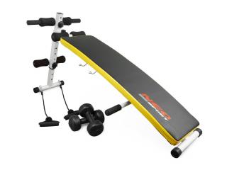 Šikmá lavička s expandérmi a činkami Neo-Sport NS-07