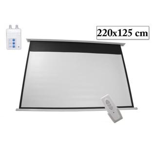 Stropné premietacie plátno 220x125 cm elektrický 100 palcový rám
