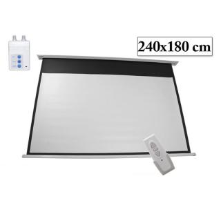 Stropné premietacie plátno 240x180 cm elektrický 120 palcový rám