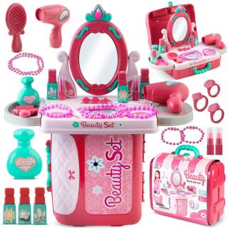 Toaletný kufrík pre dievčatá so zrkadlom Ricokids 773300