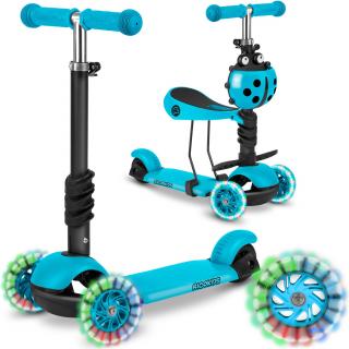Trojkolesová kolobežka Buggy - tyrkysová