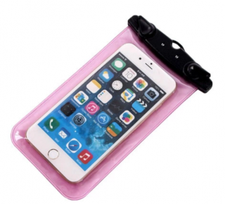 Vodoodolné puzdro pre smartfón a iPhone - ružový