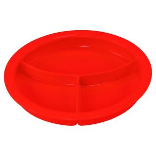 Delený tanier s priehradkami, HA 4246 Farba: Červená