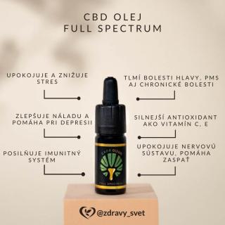 CBD olej full spectrum 500mg Obsah: 10 ml